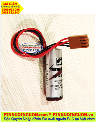 Sunmoon ER14505 (JEA2.54-4P); Pin nuôi nguồn Sunmoon ER14505 lithium 3.6v AA 2600mAh chính hãng